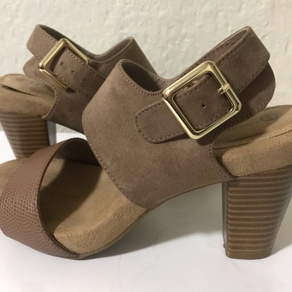 Giani Bernini Tan and Brown heels size 6 - Picture 3 of 8